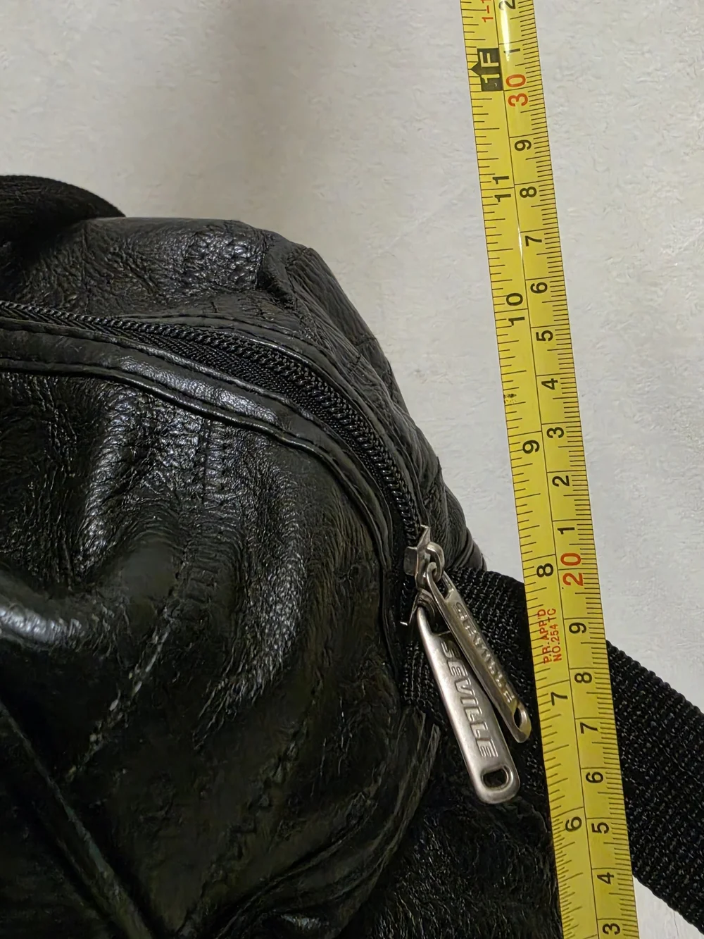 Vintage Seville Gear Patchwork Leather Duffle Bag SWMS Gym Travel Carry On Black